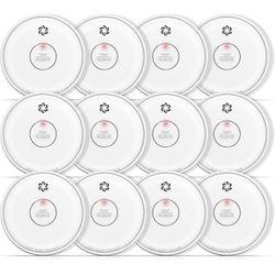 Photoelectric Smoke Alarms - 12 Pack