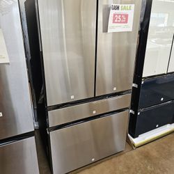 Refrigerator Samsung Bespoke 36 Inch Wide Stainless Steel