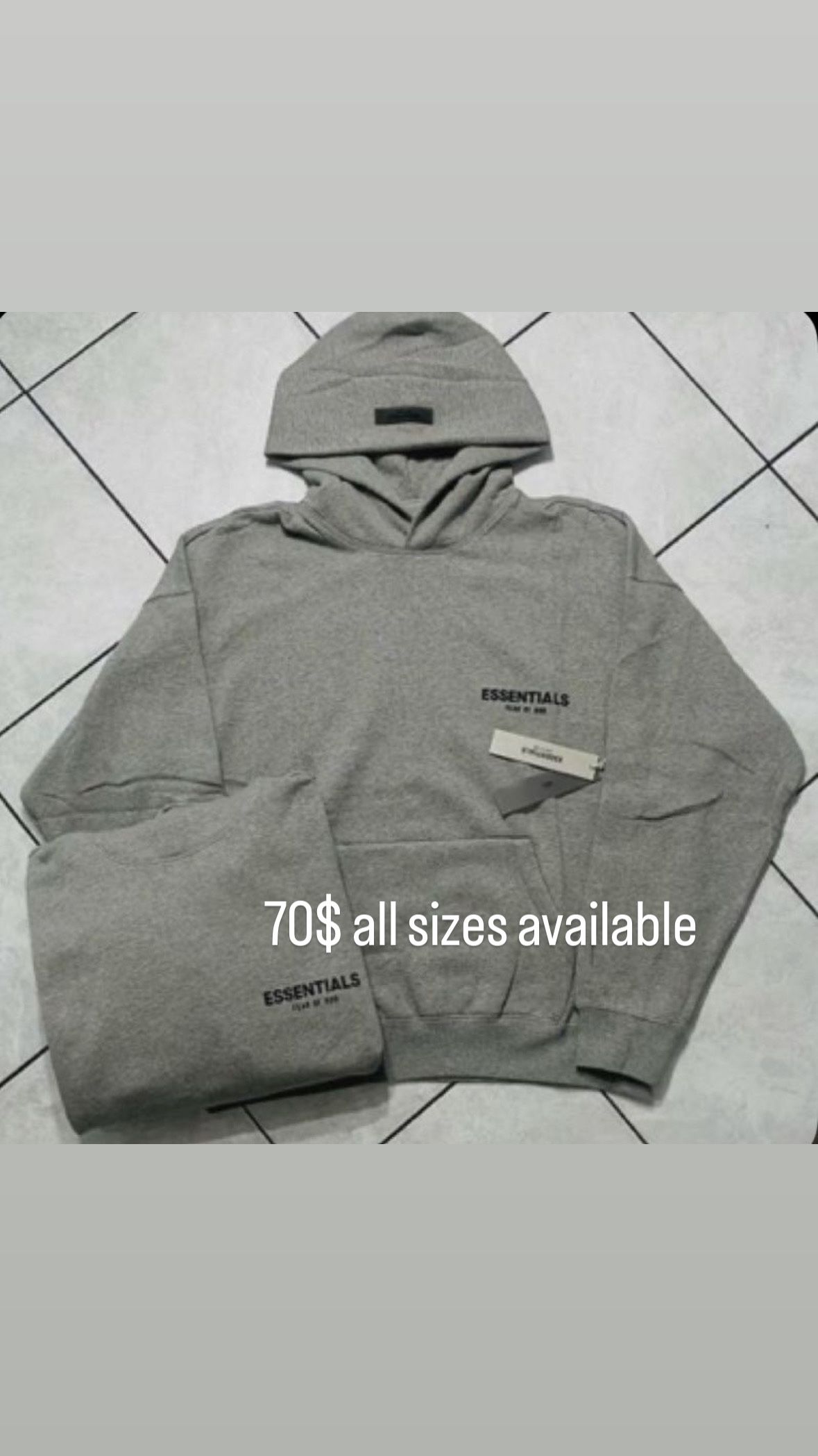 Dark Gray Essential Hoodie 