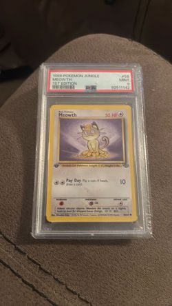 Pokemon Card 1999 Jungle Meowth 1st Edition