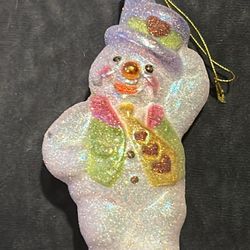 Vintage mercury glass Frosty the Snowman collectible