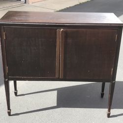 Mid Century Record Cabinet 