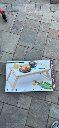Vintage Winsome Wood Basics Solid Wood Bed Tray