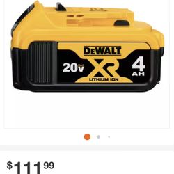 Dewalt 4amp Battery/Charger Brand New
