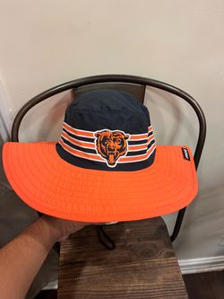 Rare Chicago Bears Bucket Hat Foco Large Brim Chin Strap Size Medium