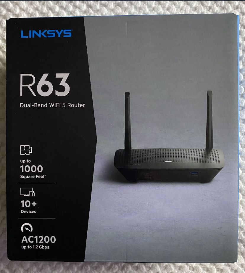 Linksys R63 Router- Dual Band Wi-Fi 5