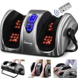 Shiatsu Foot Massager with Heat: FSA HSA Eligible Foot Massager for Neuropathy, Plantar Fasciitis and Pain Relief-Massage Feet/Leg/Calf/Ankle ，Gray
