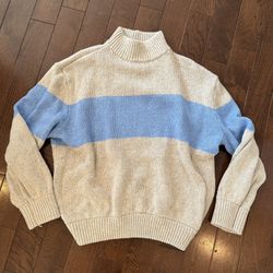 Women’s Aerie Sweater - Blue & Tan- Size Large $8
