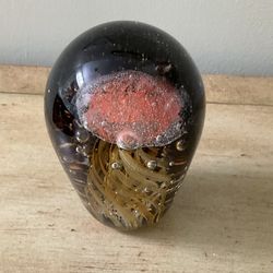 Jellyfish Glass Paperweight