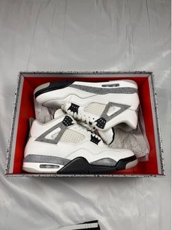 Air Jordan 4 white cement size 10.5 2025