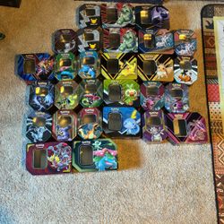 28 Pokemom Card Tins