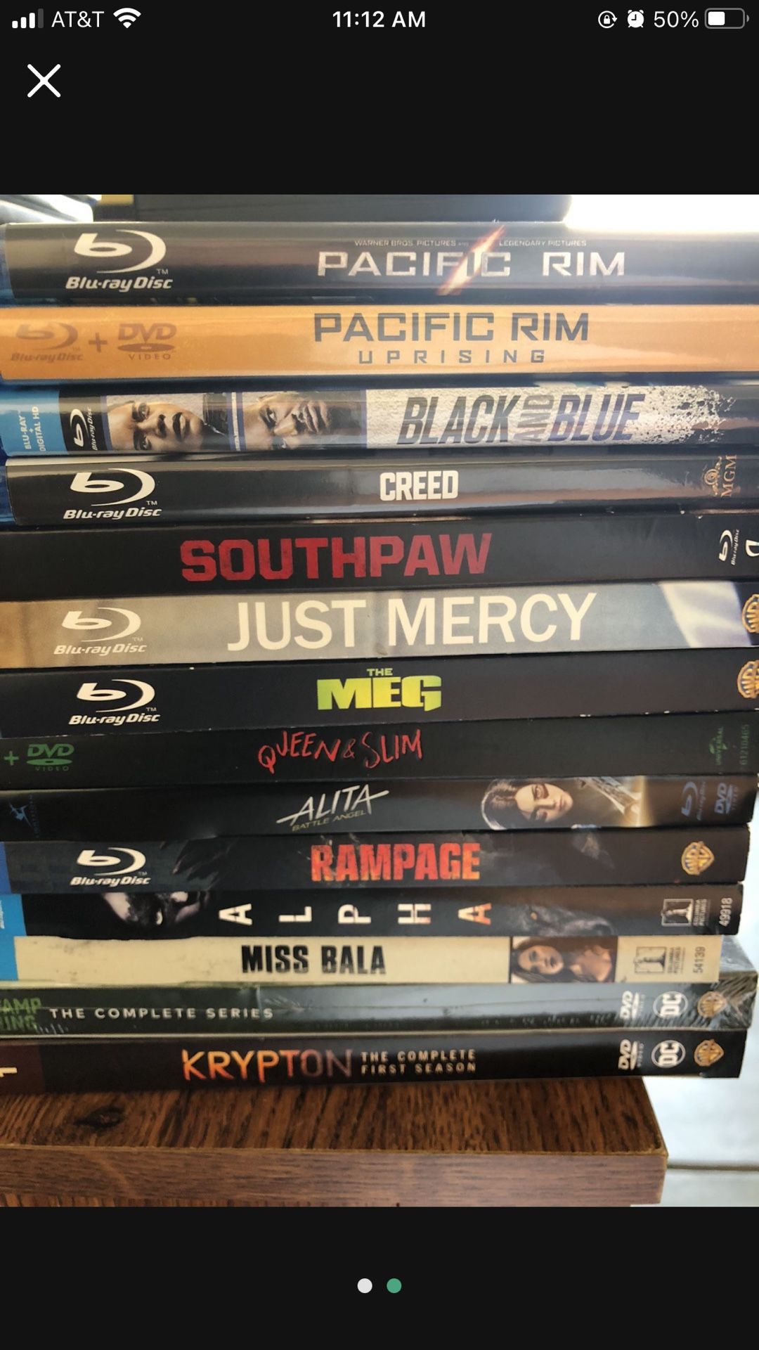 Variety of Mixed Blu-Rays $3. Ea. or 2 For $5.