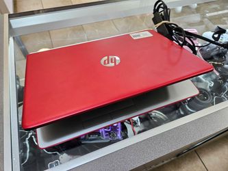 HP Red Scarlet Pentium laptop