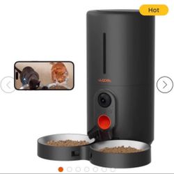 Brand new WOpet Heritage View Automatic Pet Feeder with Camera [Dual Bowls] 