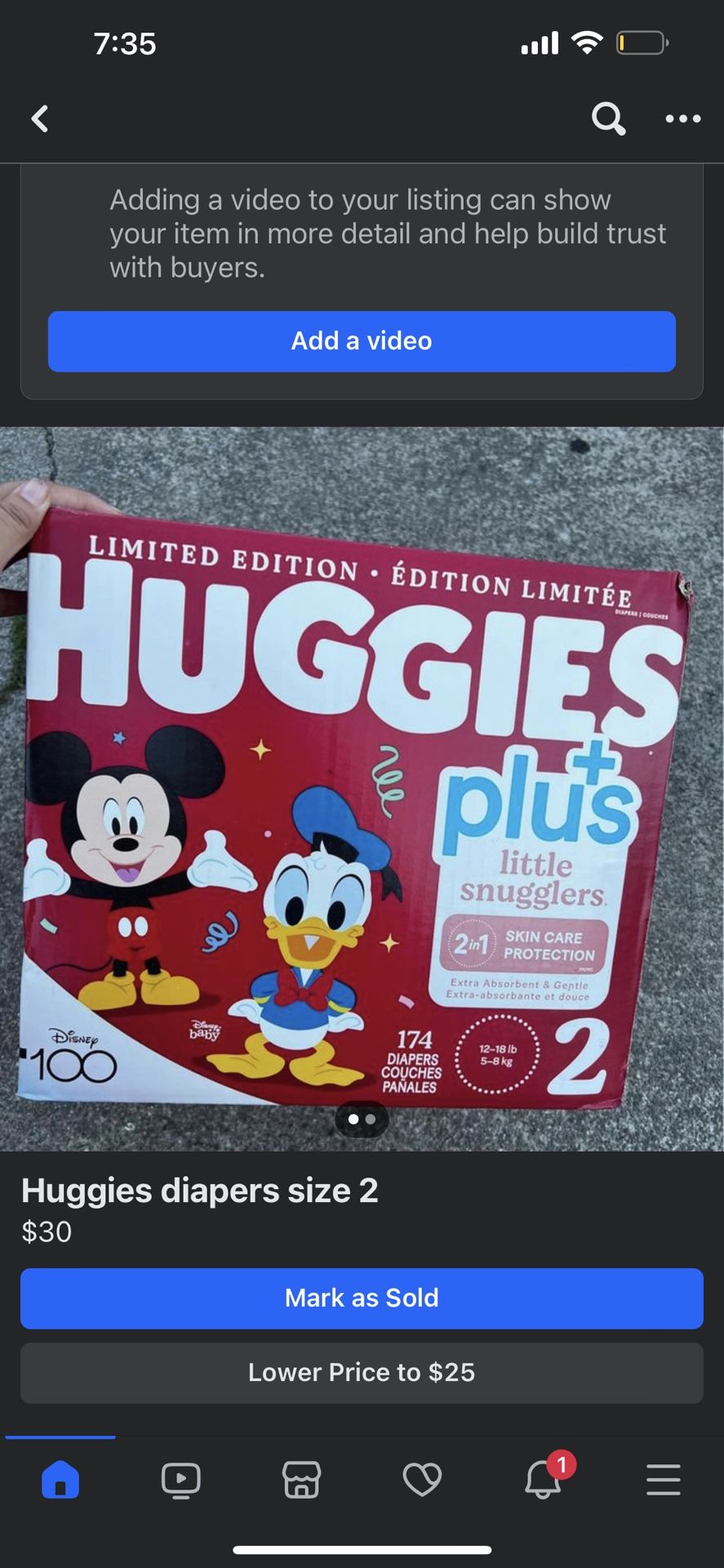 Huggies Diapers Size 2
