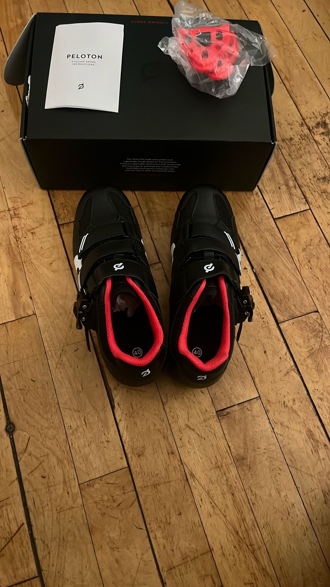 Black Peloton Cycling Shoes
