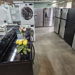 Huge Liquidation Sale Warehouse Full Of Nice Like Brand New Washer Dryer Fridge Stove Oven Stackable Free Warranty Free Financing Available 90day TO P