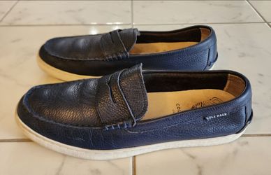 Cole Haan Pinch Weekender navy blue leather loafers Size 11.5 Men's