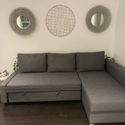 Ikea FRIHETEN Sleeper sectional with storage chaise 