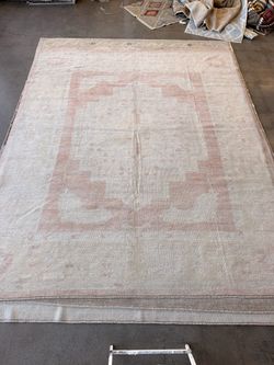 Handmade Turkish Oushak Wool Rug – $1,900