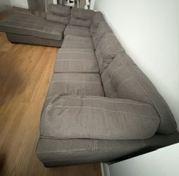 Grey Sectional Couch with Chaise — Great Condition, Pickup Upper West Side
