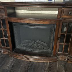 Electric Fire Place Heater/Tv Stand 