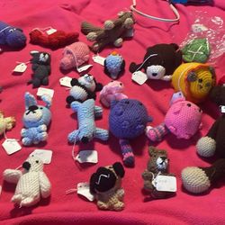 Handmade With Love Magnets And Stuffed Animals 