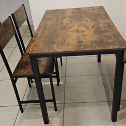 Dining Table Set With 2 Chairsr - 43"x30"
