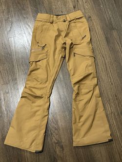 Women’s Volcom Aston Goretex Snowboard Pants Small Caramel