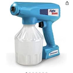AlphaWorks Disinfecting Nano ULV Sprayer Electrostatic Handheld Portable Cordless 34oz Capacity 12V Lithium Ion Powered Sanitizer Disinfectant Odor El