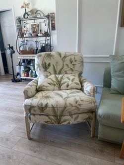 Coastal tropical lounge chair