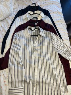 4 H&M Women’s Long Sleeve silk button tops