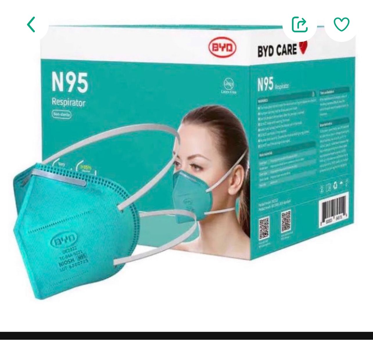 BYD CARE N95 Respirator
