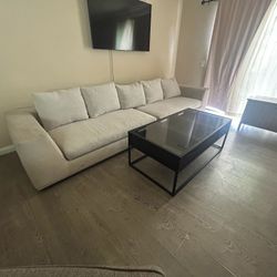 Couch and table