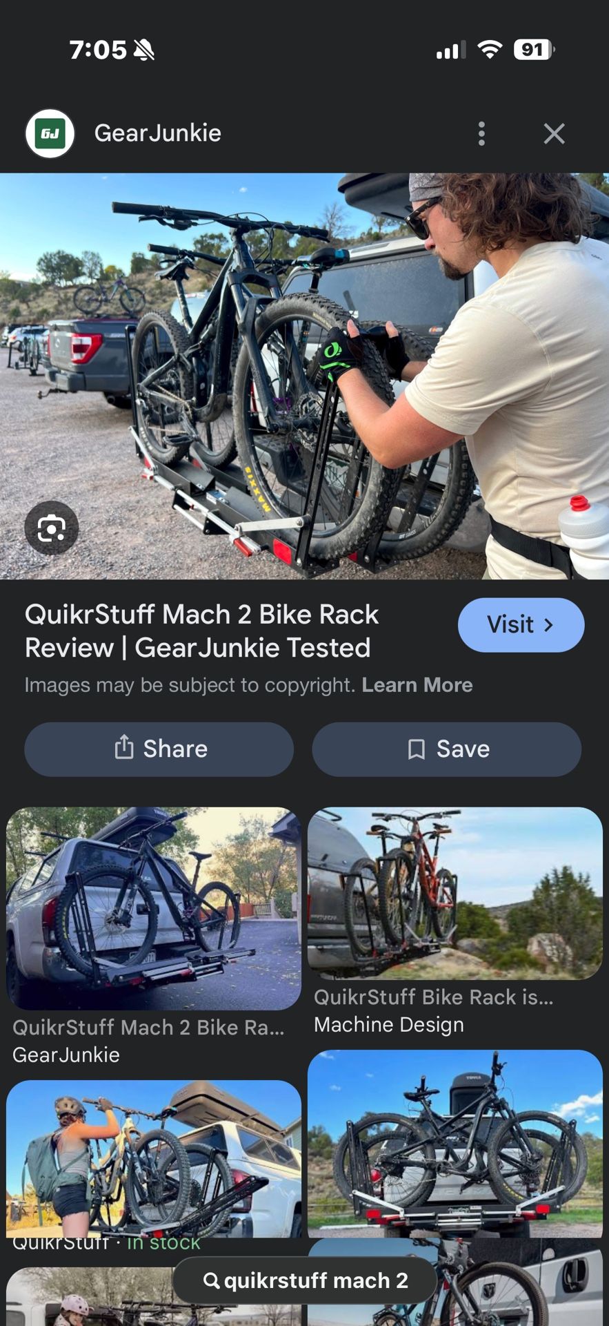 E-bike Rack For Car Mach2 By Quikrstuff For 2 Bikes
