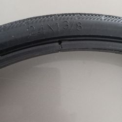New 24x1-3/8" Solid Bike Tire.