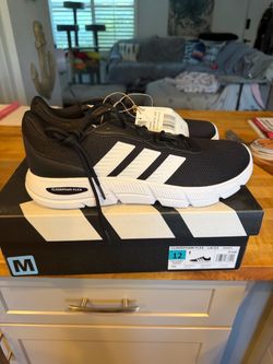 Adidas men’s cloadfoam  flex black size 12