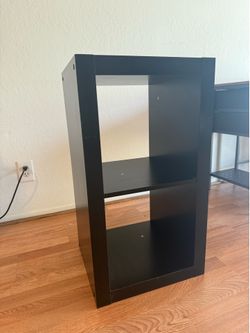 Sturdy wooden open shelf