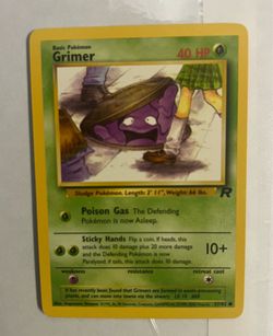 Pokemon Team Rocket Grimer Card #57