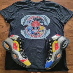 Reebok Question Mid x Power Rangers w/ Tee