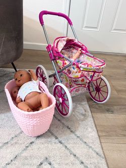 Baby toddler play pretend baby stroller