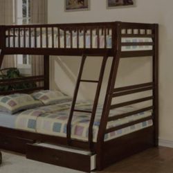 Twin/full bunkbed w/2storage Drawers(mattress included:$845)