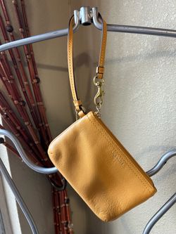 Coach Leather Wristlet Pouch