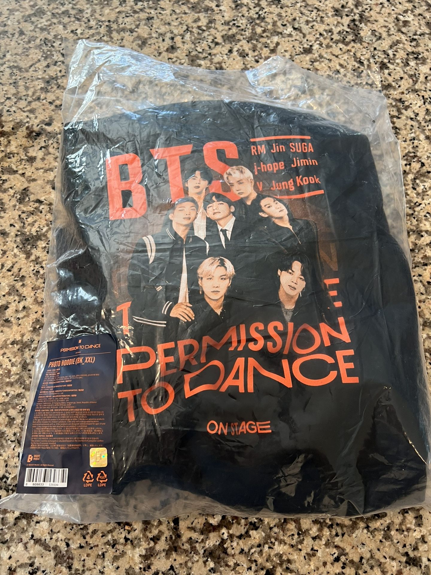 BTS Permission To Dance Concert New Sweatshirt New Never Worn Purchased In Vegas