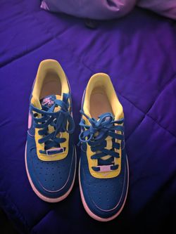 Nike size 7 teal n yellow