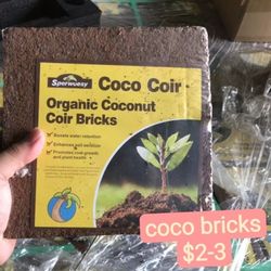 Coco Coir Bricks – Natural Coconut Fiber Growing Medium
