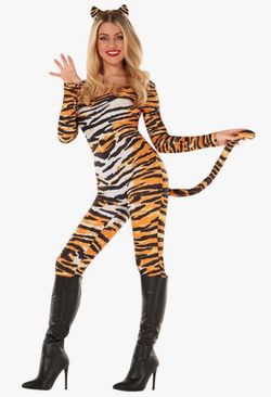 Women's Tiger Print Halloween Costume