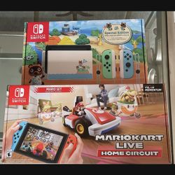 Brand New Nintendo Switch Console AND Mario Kart Live Circuit Game!!