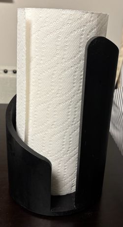 Black Paper Towel Holder Stand