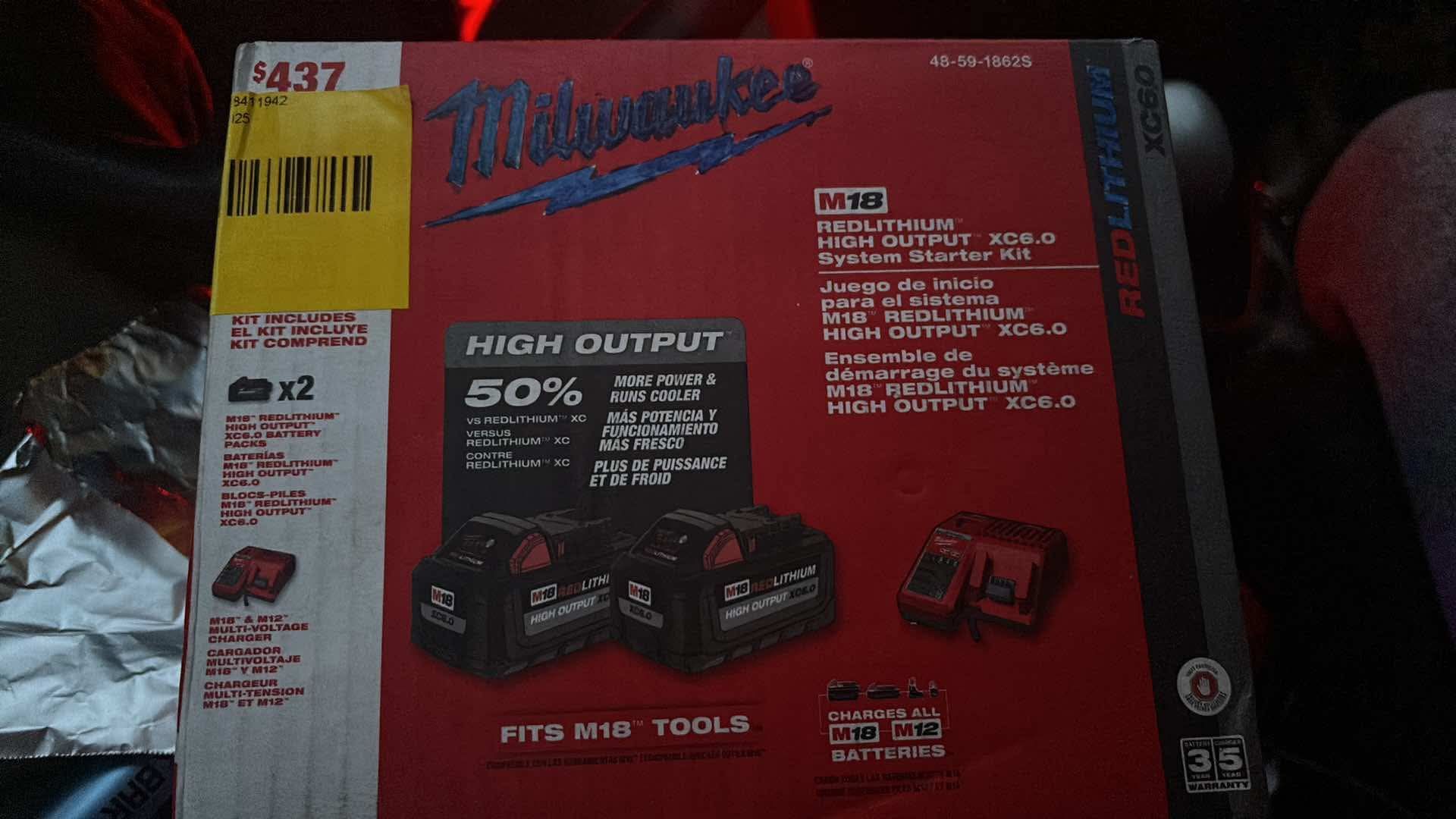 Milwaukee m18 Batteries W/ Charger
